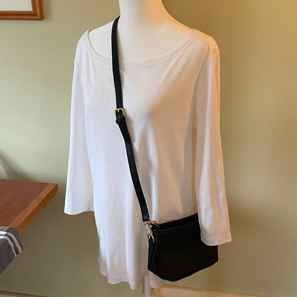 Beautiful Vegan Boho Crossbody Handbag and Purse Set (Black) - Picture 4 of 11